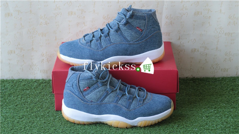 Levis X Authentic Air Jordan 11 Retro Denim